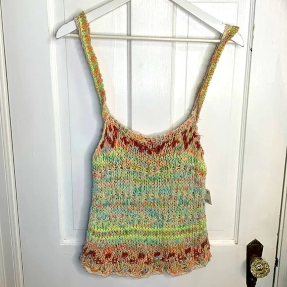Free People Palmetto Tank in Candied Dream Combo New with Tag W-581 Size S - Picture 5 of 12